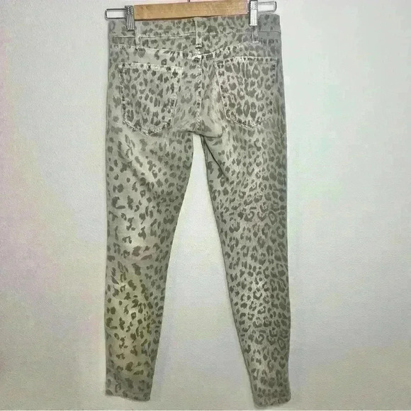 Current/Elliott Jeans Women’s Animal Print Stiletto Denim Jean Size 23 - Picture 7 of 11